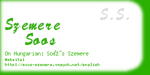 szemere soos business card